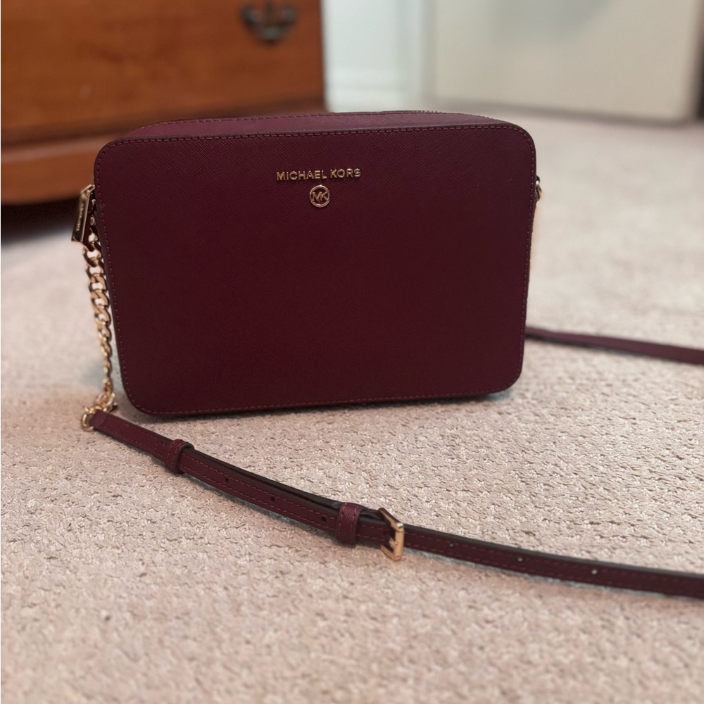Michael Kors Burgundy Crossbody Bag